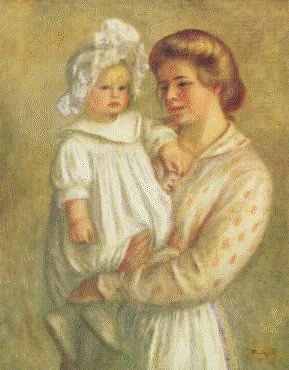Pierre Renoir Claude and Renee oil painting image